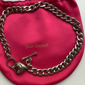 Silver thick Juicy Couture Choker